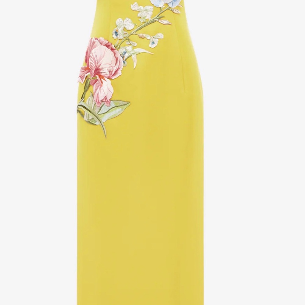 Leo Lin Appliqué Floral Bustier Maxi Dress - Picture 5 of 11